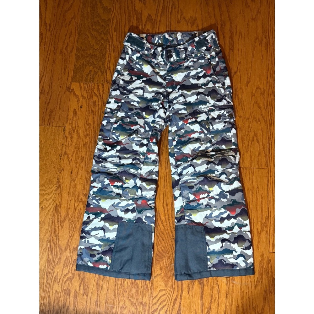 ARCTIX Youth Camouflage Black White Red Green Snow Ski Pants Sz S NWOT